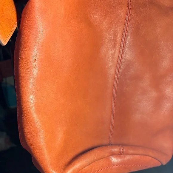 Coach 11422 dark Orange Leather Shoulder Bag - Picture 4 of 16